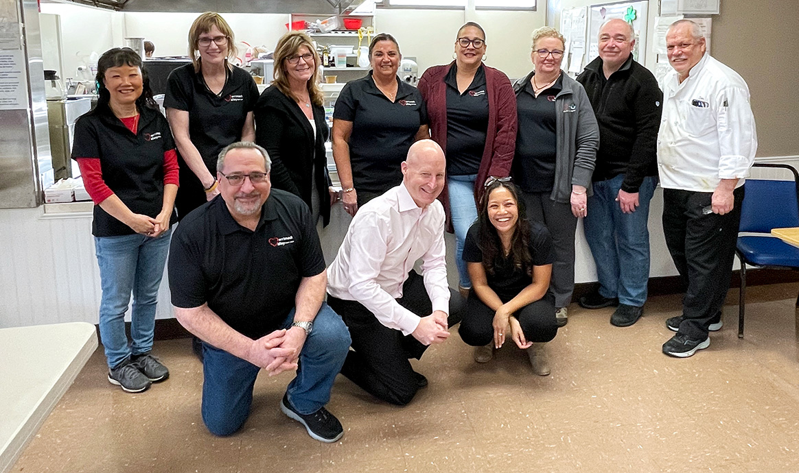 MVCU volunteers at the Haverhill Citizen Center’s weekly community meal on Monday, April 8. 